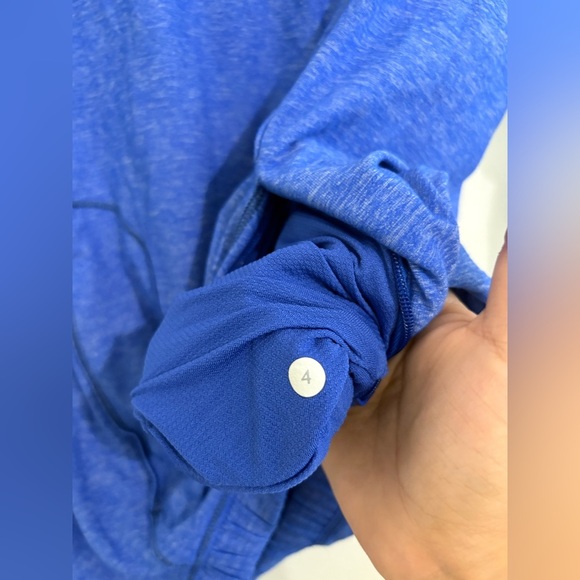 Lululemon Pace Pusher 1/2 Zip in Blue - Picture 3 of 7